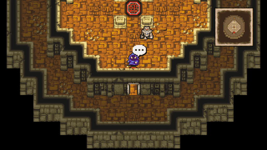 Blue Dragon guarding the path in the Mirage Tower