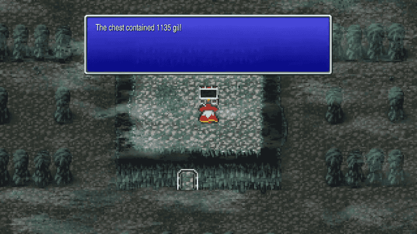 1,135 Gil chest in Marsh Cave B3