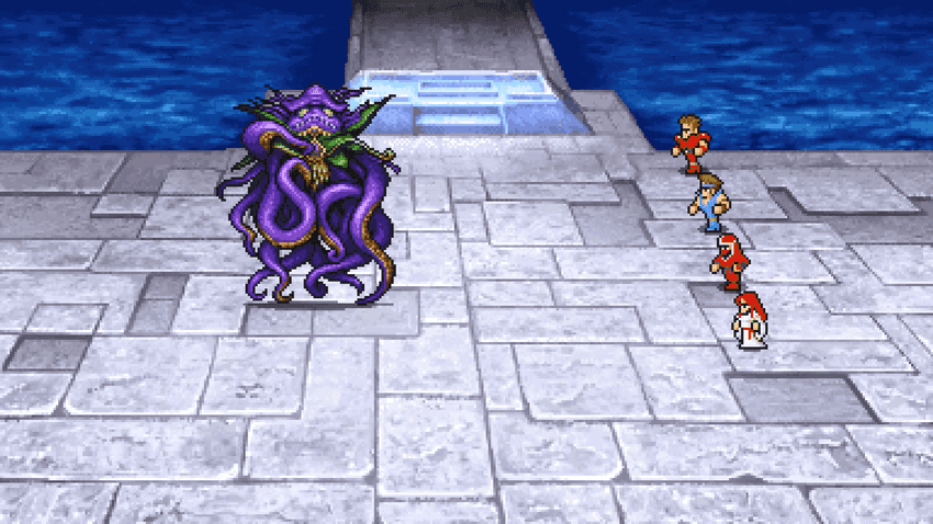 Battle against Kraken in the Sunken Shrine