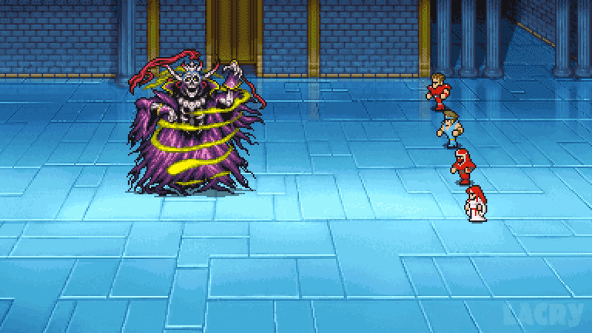 Battle against Lich in the past