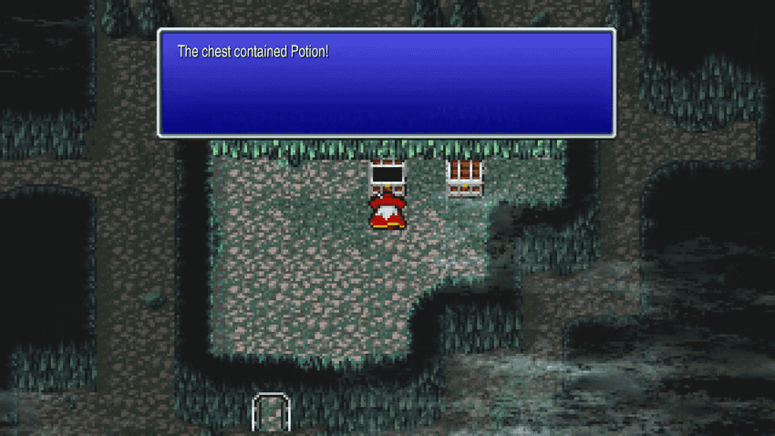 Potion chest in Marsh Cave B2 North southwest room