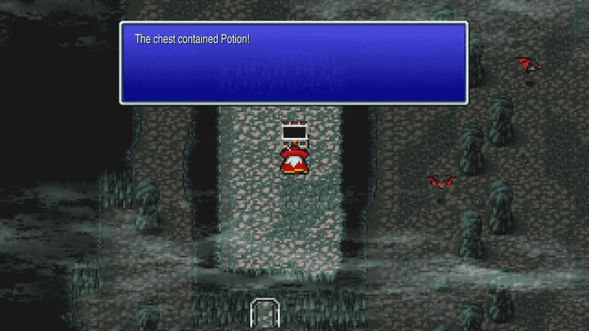 First Potion chest in Marsh Cave B2 South southwest room